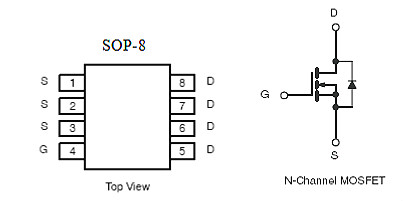 剃毛器專用MOS管,KIA4603A，7A/30V