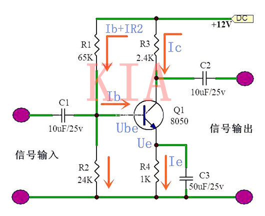 三極管放大電路干貨：偏置電路如何計(jì)算確定？-KIA MOS管