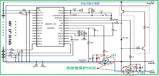 bms mos，bms電池管理mos管應(yīng)用方案-KIA MOS管