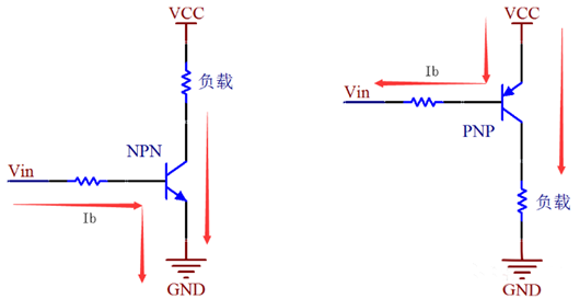 pnp和npn開(kāi)關(guān)電路